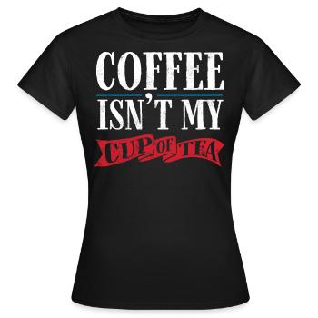 Tea lovers, tea drinkers, tea, tea time - Women's T-Shirt - black - Front - AI Model Female 172 dark (172cm)