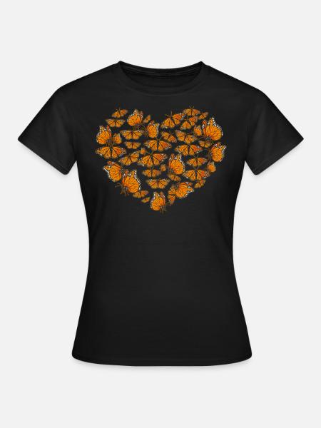 Monarchfalter - Frauen T-Shirt - Schwarz