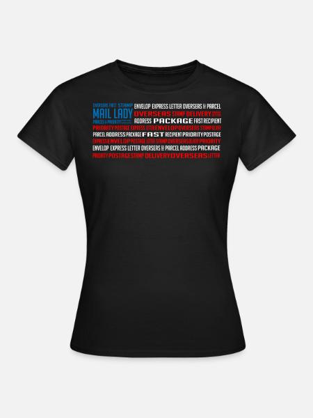 Postdame, Postzustellung - Frauen T-Shirt - Schwarz
