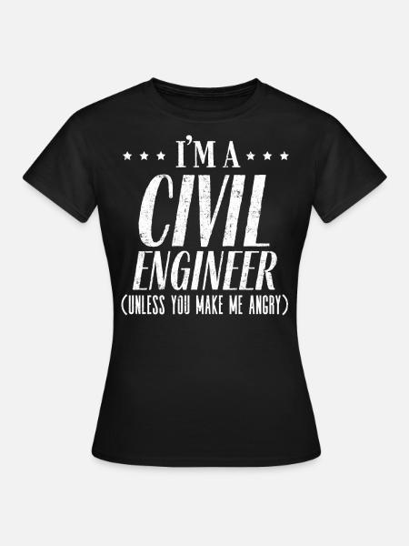 Ich Bin Ein Bauingenieur - Frauen T-Shirt - Schwarz