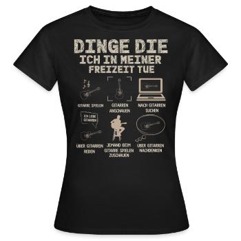 Guitariste, guitariste, guitariste - T-shirt Femme - noir - Devant - AI Model Female 172 dark (172cm)