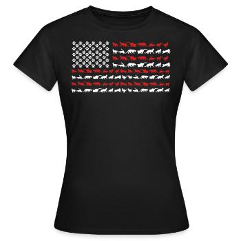 Amoureux des chats, chat, chats - T-shirt Femme - noir - Devant - AI Model Female 172 dark (172cm)