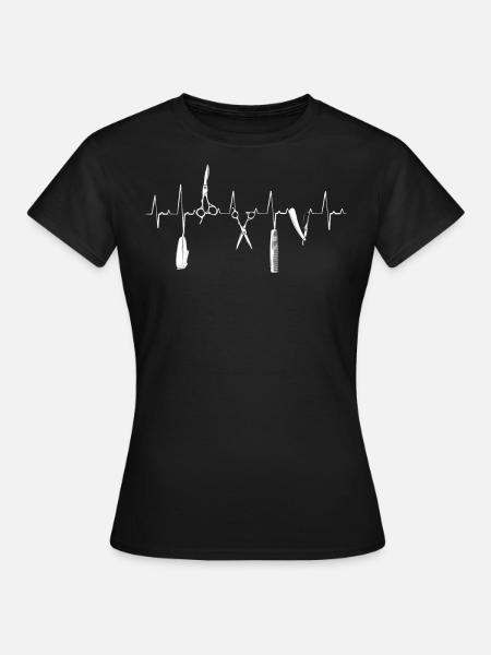 Coiffeur, Coiffeur, Salon de coiffure - T-shirt Femme - noir