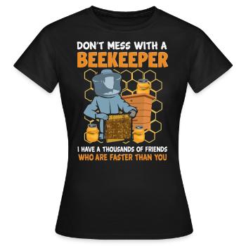 Beekeepers, beekeeping, beekeepers - Women's T-Shirt - black - Front - AI Model Female 172 dark (172cm)