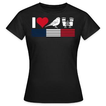 Vogelbeobachtung, Ornithologie - Frauen T-Shirt - Schwarz - Vorne - AI Model Female 172 dark (172cm)