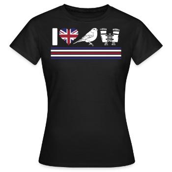 Vogelbeobachtung, Ornithologie - Frauen T-Shirt - Schwarz - Vorne - AI Model Female 172 dark (172cm)