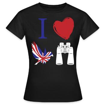 Vogelbeobachtung, Ornithologie - Frauen T-Shirt - Schwarz - Vorne - AI Model Female 172 dark (172cm)