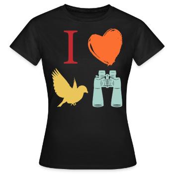 Vogelbeobachtung, Ornithologie - Frauen T-Shirt - Schwarz - Vorne - AI Model Female 172 dark (172cm)