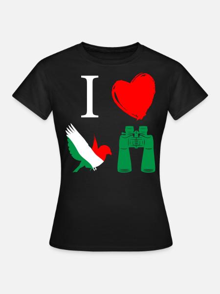 Vogelbeobachtung, Ornithologie - Frauen T-Shirt - Schwarz
