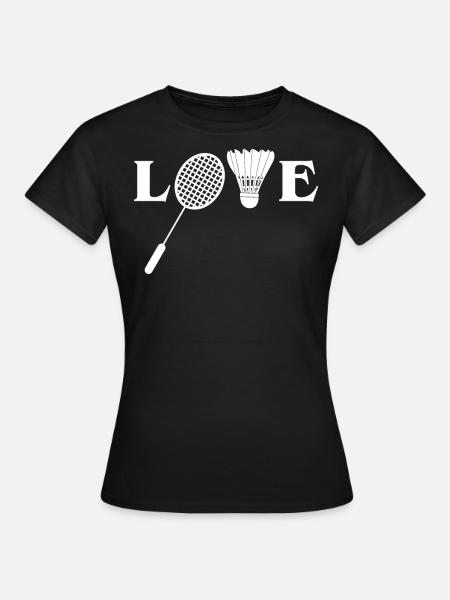 Badminton, Joueurs de badminton - T-shirt Femme - noir