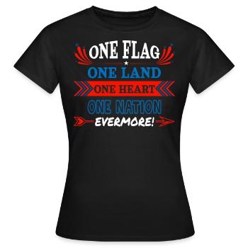 US patriotic quotes, patriot, patriots - Women's T-Shirt - black - Front - AI Model Female 172 dark (172cm)