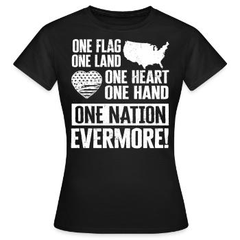 US patriotic quotes, patriot, patriots - Women's T-Shirt - black - Front - AI Model Female 172 dark (172cm)