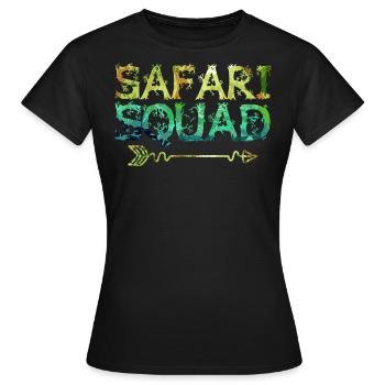 Safari squad, un safari - T-shirt Femme - noir - Devant - AI Model Female 172 dark (172cm)