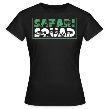 Safari squad, un safari - T-shirt Femme - noir - Devant - AI Model Female 172 dark (172cm)