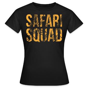 Safari squad, un safari - T-shirt Femme - noir - Devant - AI Model Female 172 dark (172cm)