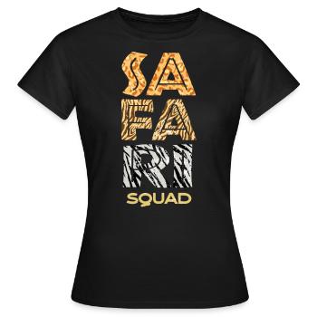 Safari squad, vacances safari - T-shirt Femme - noir - Devant - AI Model Female 172 dark (172cm)