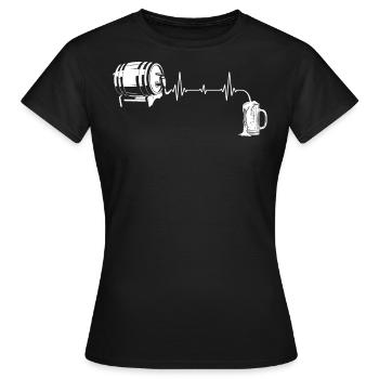 Amateur de bière, buveur de bière, brasseur, brasseur - T-shirt Femme - noir - Devant - AI Model Female 172 dark (172cm)