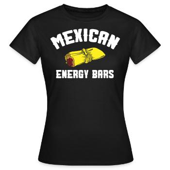 Mexikanische Energiebars, Mexikanische Tamales - Frauen T-Shirt - Schwarz - Vorne - AI Model Female 172 dark (172cm)