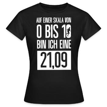 Halbmarathon, Marathon, Läufer - Frauen T-Shirt - Schwarz - Vorne - AI Model Female 172 dark (172cm)