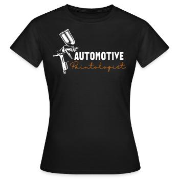 Peintre automobile, Peintreologue Peintre automobile - T-shirt Femme - noir - Devant - AI Model Female 172 dark (172cm)