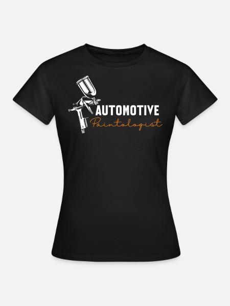 Automaler, Paintologist Automotive Painter - Dame-T-shirt - sort