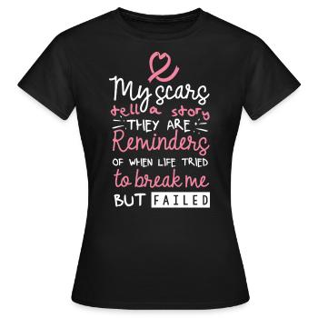 Bewusstsein Für Brustkrebs - Frauen T-Shirt - Schwarz - Vorne - AI Model Female 172 dark (172cm)