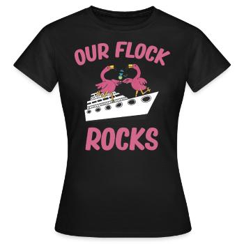 Nos rochers de troupeau, - T-shirt Femme - noir - Devant - AI Model Female 172 dark (172cm)
