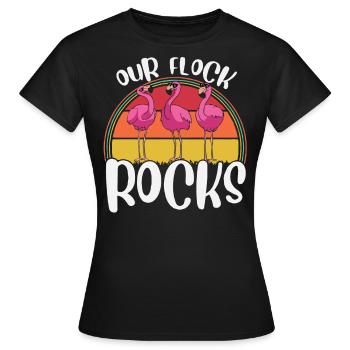 Nos rochers de troupeau, - T-shirt Femme - noir - Devant - AI Model Female 172 dark (172cm)
