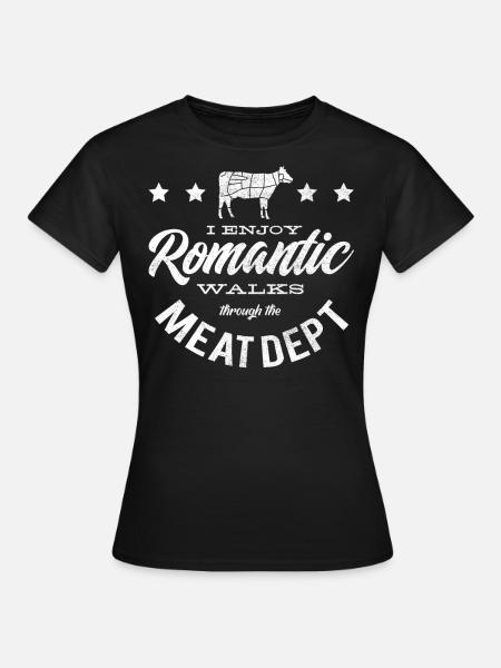 Fleischliebhaber, Fleisch, Schweinefleisch, BBQ - Frauen T-Shirt - Schwarz