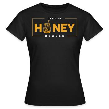 Honey Merchant, Honey Comp, - Women's T-Shirt - black - Front - AI Model Female 172 dark (172cm)