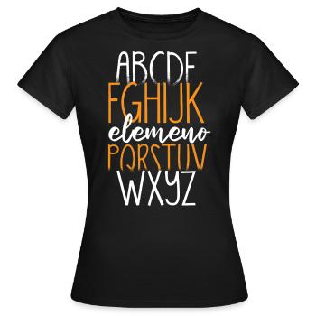 ABCs Hello Kindergarten Back to School - Women's T-Shirt - black - Front - AI Model Female 172 dark (172cm)