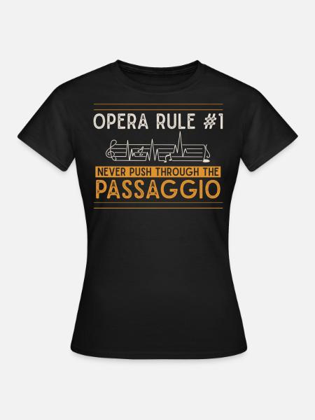 Opernsänger, Gesang, Opera - Frauen T-Shirt - Schwarz
