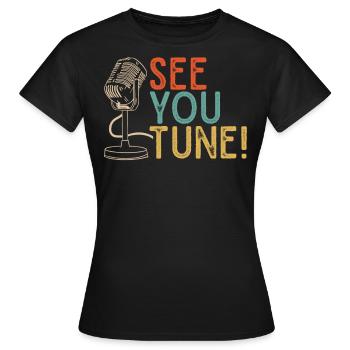 Opera singer, voice, opera - Women's T-Shirt - black - Front - AI Model Female 172 dark (172cm)