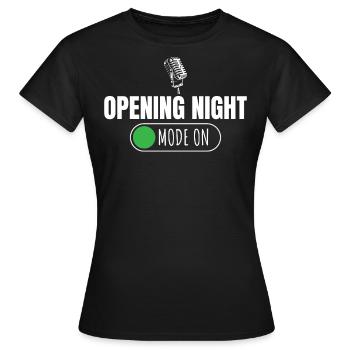 Opera singer, voice, opera - Women's T-Shirt - black - Front - AI Model Female 172 dark (172cm)