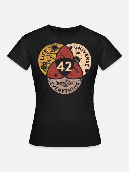 42 Univers de vie Tout - T-shirt Femme - noir