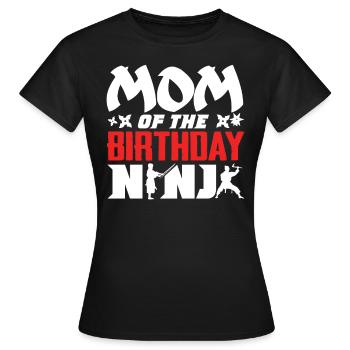 Geburtstag Der Ninja, Ninja, - Frauen T-Shirt - Schwarz - Vorne - AI Model Female 172 dark (172cm)