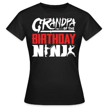 Geburtstag Der Ninja, Ninja, - Frauen T-Shirt - Schwarz - Vorne - AI Model Female 172 dark (172cm)