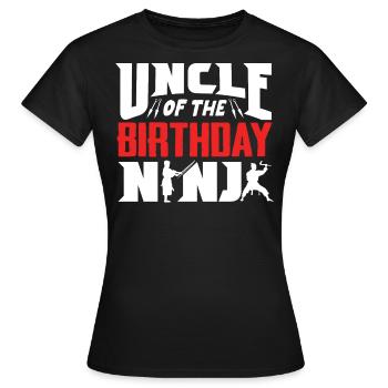 Geburtstag Der Ninja, Ninja, - Frauen T-Shirt - Schwarz - Vorne - AI Model Female 172 dark (172cm)