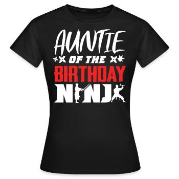 Geburtstag Der Ninja, Ninja, - Frauen T-Shirt - Schwarz - Vorne - AI Model Female 172 dark (172cm)