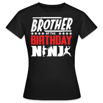 Geburtstag Der Ninja, Ninja, - Frauen T-Shirt - Schwarz - Vorne - AI Model Female 172 dark (172cm)