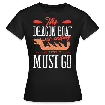 Course de bateaux-dragons, bateaux-dragons - T-shirt Femme - noir - Devant - AI Model Female 172 dark (172cm)
