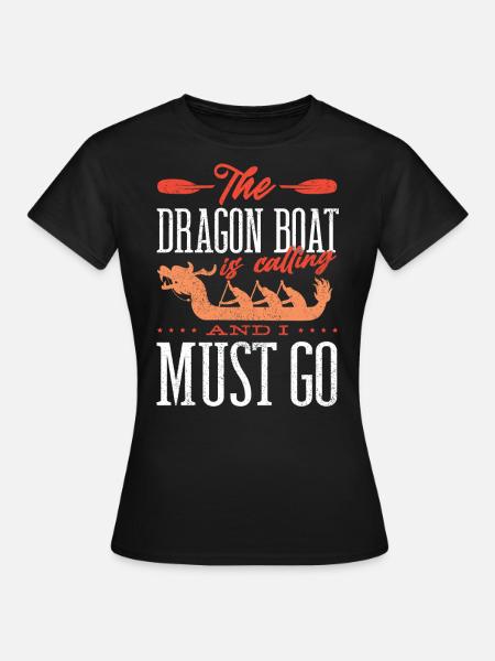 Drachenbootrennen, Schlaganfalldrachenboote - Frauen T-Shirt - Schwarz
