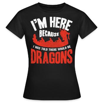 Course de bateaux-dragons, bateaux-dragons - T-shirt Femme - noir - Devant - AI Model Female 172 dark (172cm)