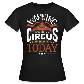 Children's party with circus themes - Women's T-Shirt - black - Front - AI Model Female 172 dark (172cm)