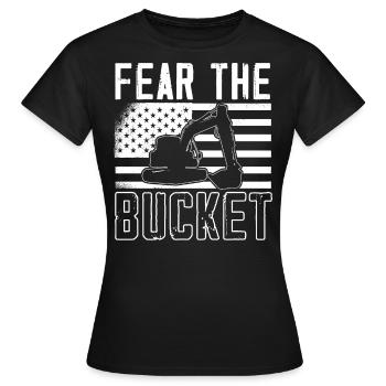 Baggerfahrer, Grabe Sachen Aus - Frauen T-Shirt - Schwarz - Vorne - AI Model Female 172 dark (172cm)