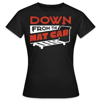 Runter Vom Mattenauto, Fitnesstrainer - Frauen T-Shirt - Schwarz - Vorne - AI Model Female 172 dark (172cm)