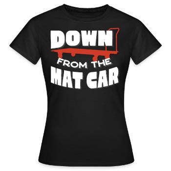 Runter Vom Mattenauto, Fitnesstrainer - Frauen T-Shirt - Schwarz - Vorne - AI Model Female 172 dark (172cm)