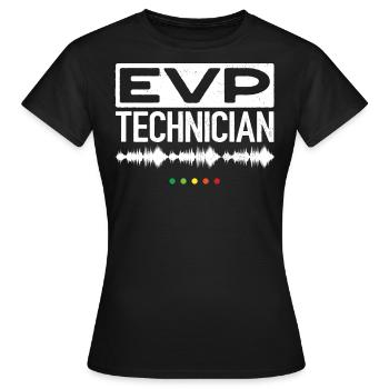 Technicien vice-président exécutif, Proposition de valeur de l’employeur - T-shirt Femme - noir - Devant - AI Model Female 172 dark (172cm)