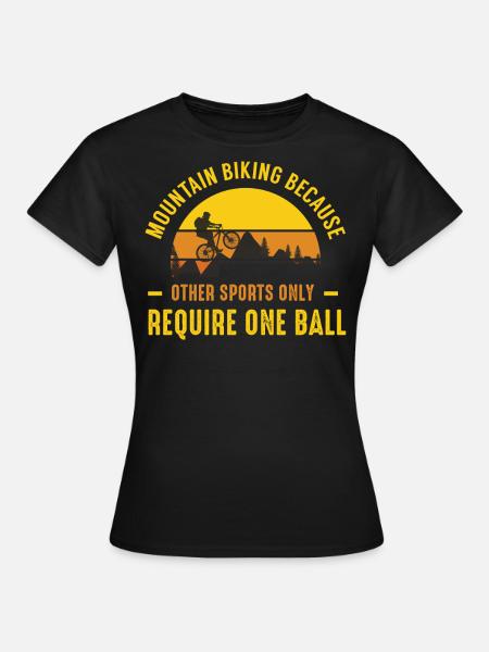 Mountainbike - T-shirt dam - svart