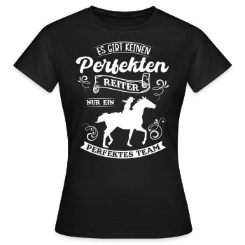 Pferdenarr, Pferd, Pferdesport - Frauen T-Shirt - Schwarz - Vorne - AI Model Female 172 dark (172cm)